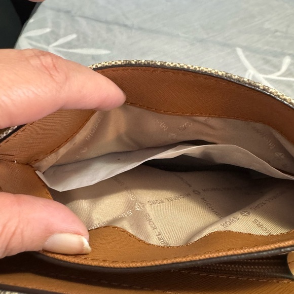 Michael Kors Signature Brown and Tan Crossbody Bag - Picture 10 of 10
